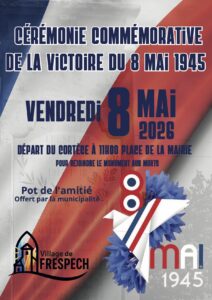 affiche de la cérémonie du 8 mai de Frespech